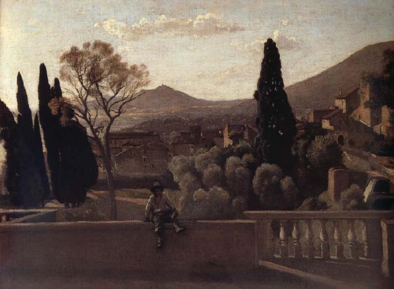 Corot Camille Tivoli The gardens of the village